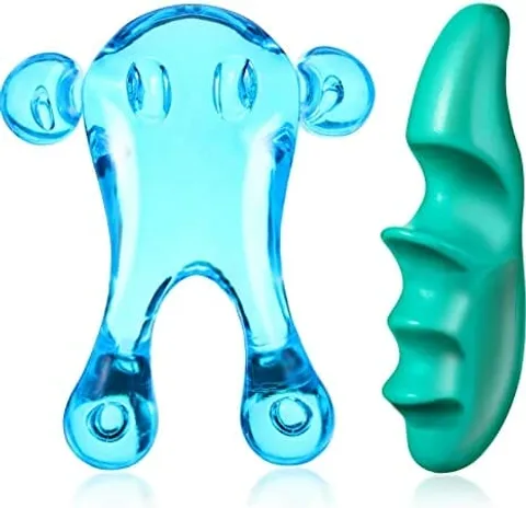 Juego de 2 herramientas de masaje de tejido profundo y masajeador de pulgar