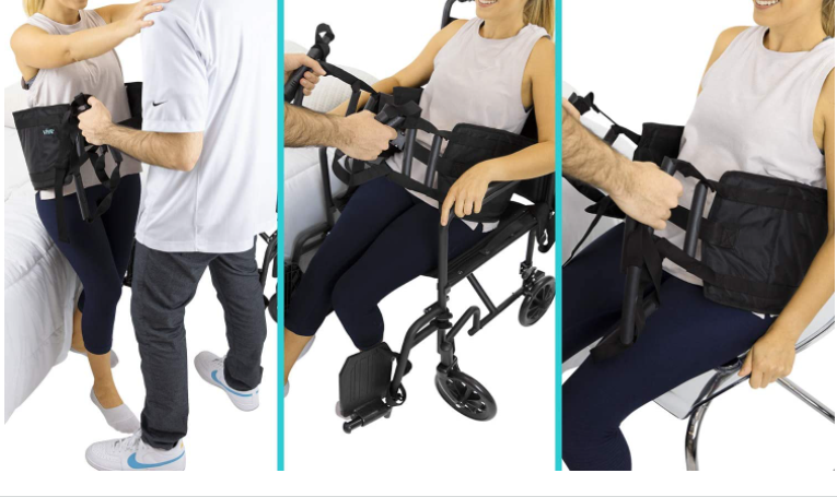 Elevador de pacientes de alta resistencia con correas 1 Elevador de pacientes