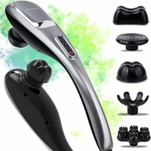 Masajeador de espalda portátil 3600 RPM con motor de 5 velocidades MEGAWISE